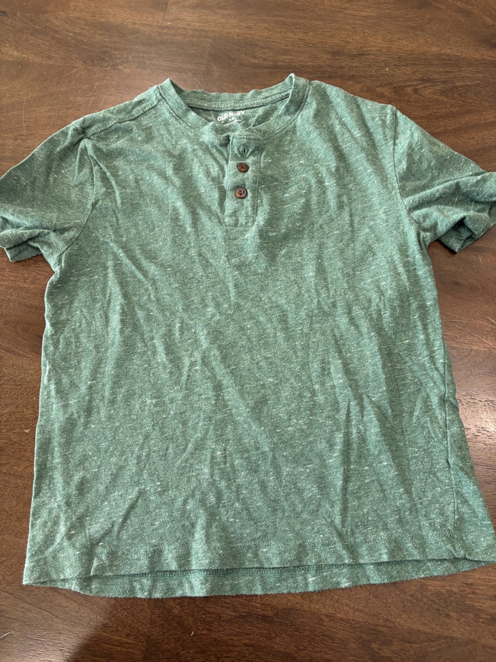 Boy’s Green Henley Short Sleeve Shirt